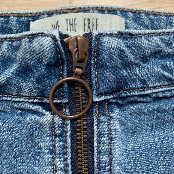 Free People zip it up denim skirt - Picture 3 of 9
